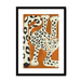 Leopard Des Neiges Framed Print Aventures Des Créatures A3 (297 X 420 mm) / Black / White Mount Framed Print