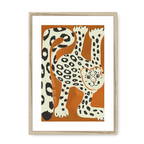 Leopard Des Neiges Framed Print Aventures Des Créatures A3 (297 X 420 mm) / Natural / White Mount Framed Print