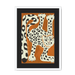 Leopard Des Neiges Framed Print Aventures Des Créatures A3 (297 X 420 mm) / White / Black Mount Framed Print
