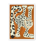Leopard Des Neiges Framed Print Aventures Des Créatures A3 (297 X 420 mm) / White / No Mount (All Art) Framed Print