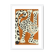 Leopard Des Neiges Framed Print Aventures Des Créatures A3 (297 X 420 mm) / White / White Mount Framed Print