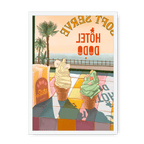 Seaside Soft Serve Framed Print Hôtel Dodo A3 (297 X 420 mm) / White / No Mount (All Art) Framed Print