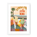 Seaside Soft Serve Framed Print Hôtel Dodo A3 (297 X 420 mm) / White / White Mount Framed Print