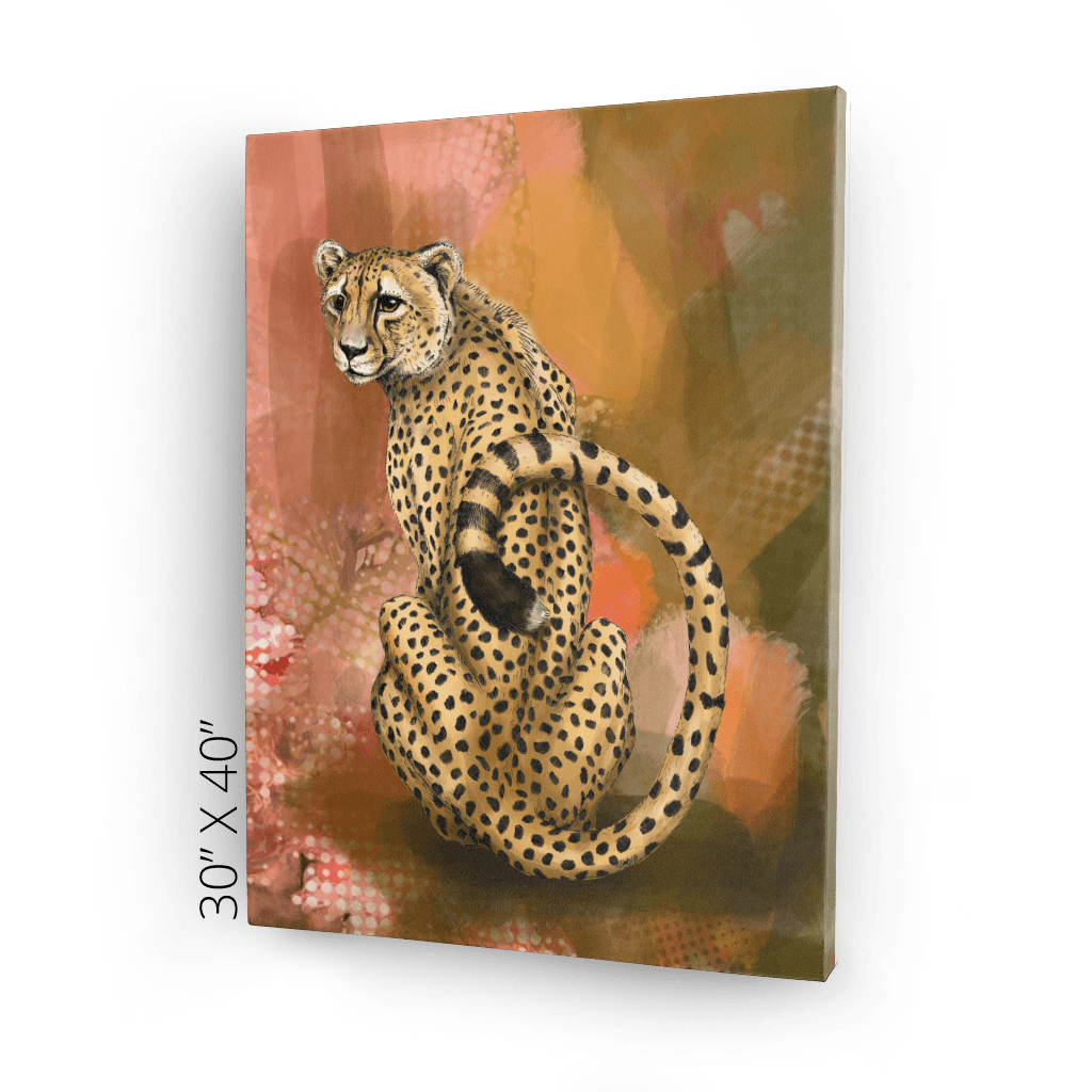 Spotted Repose Canvas Print Pawky Paws Canvas Print