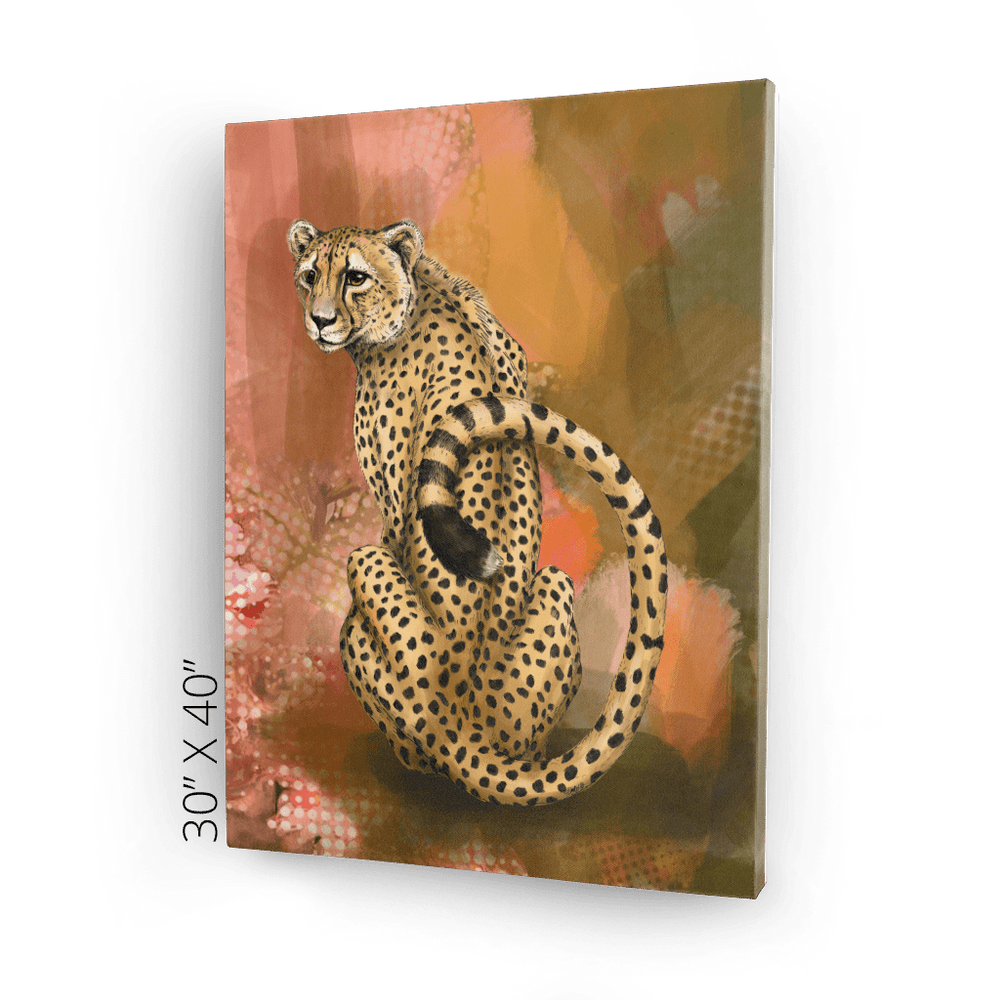 Spotted Repose Canvas Print Pawky Paws Canvas Print