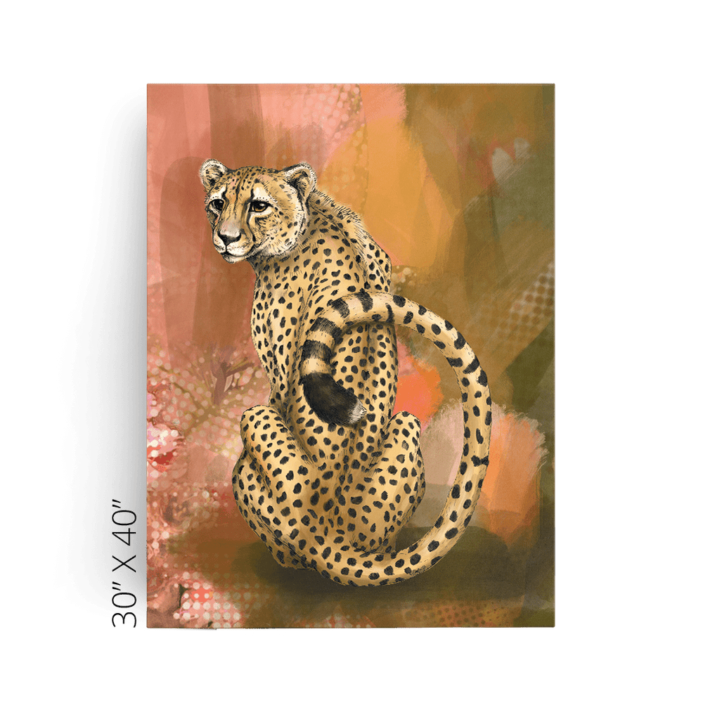 Spotted Repose Canvas Print Pawky Paws Canvas Print