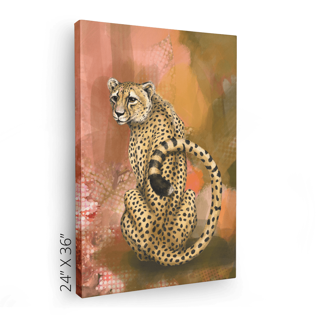 Spotted Repose Canvas Print Pawky Paws Canvas Print
