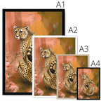 Spotted Repose Framed Print Pawky Paws Framed Print