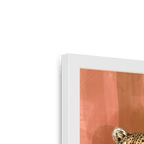 Spotted Repose Framed Print Pawky Paws Framed Print