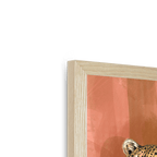 Spotted Repose Framed Print Pawky Paws Framed Print