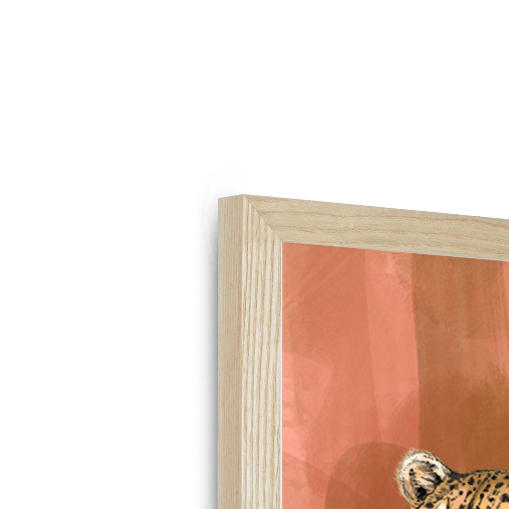 Spotted Repose Framed Print Pawky Paws Framed Print