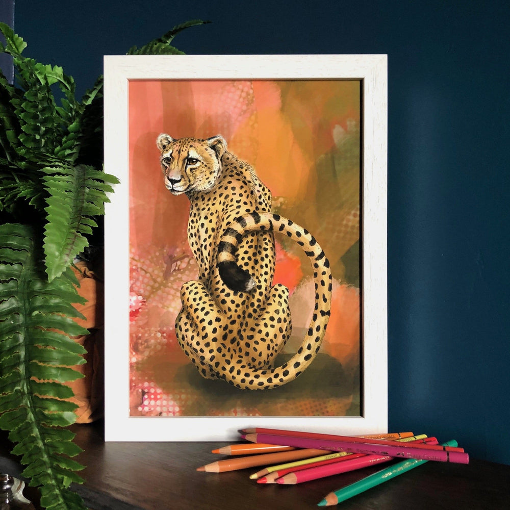 Spotted Repose Giclée Art Print Pawky Paws Art Print