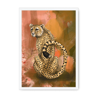 Spotted Repose Framed Print Pawky Paws A3 (297 X 420 mm) / White / No Mount (All Art) Framed Print