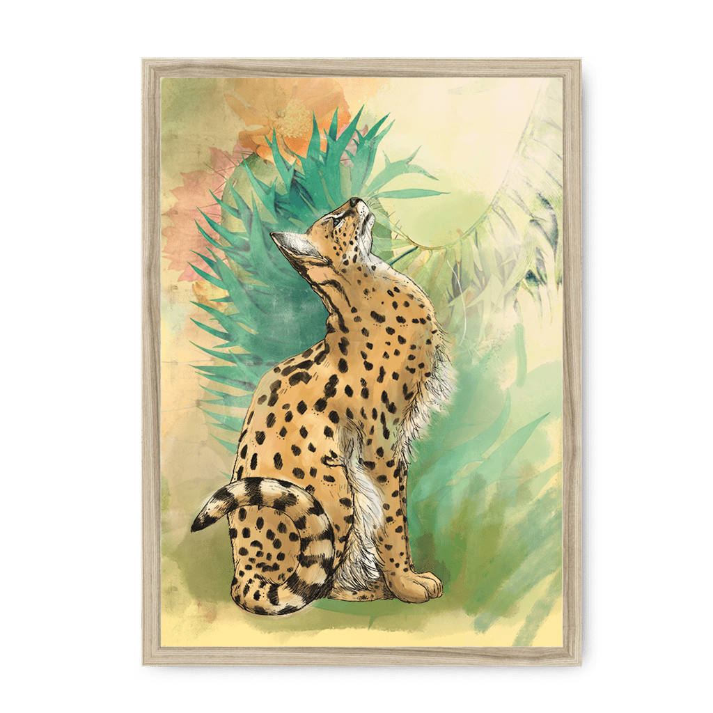Spring Steppe Framed Print Pawky Paws A3 (297 X 420 mm) / Natural / No Mount (All Art) Framed Print