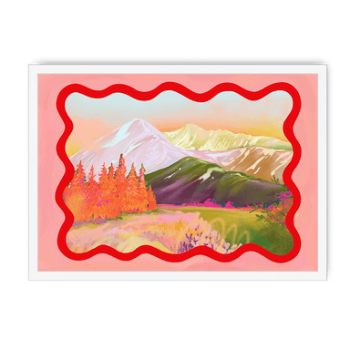 Summer Slopes Framed Print Kitsch Kanaveral A3 (297 X 420 mm) / White / No Mount (All Art) Framed Print