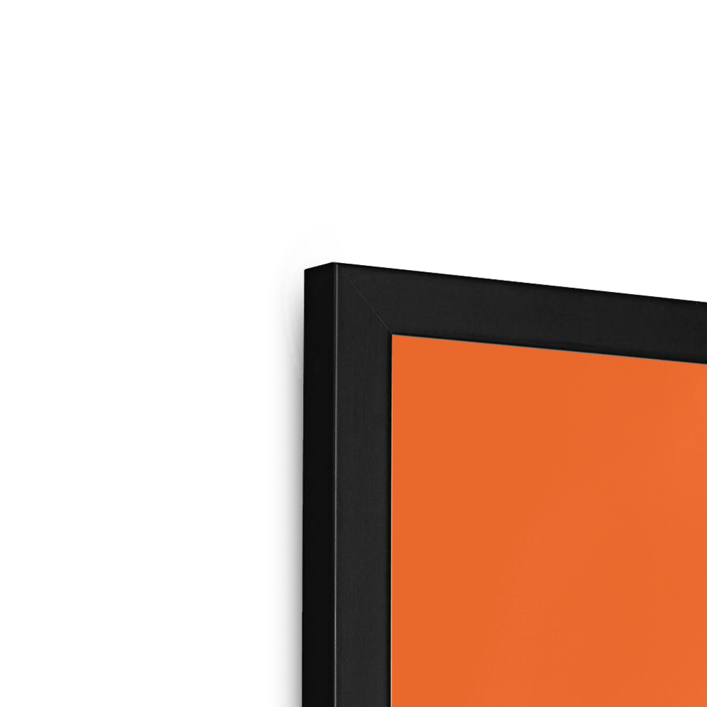 Tangerine Tanager Framed Print Sticky Beaks Framed Print