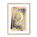 The Moon Framed Print Tarot Cats A3 (297 X 420 mm) / Natural / White Mount Framed Print