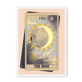 The Moon Framed Print Tarot Cats A3 (297 X 420 mm) / White / No Mount (All Art) Framed Print