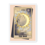 The Moon Framed Print Tarot Cats A3 (297 X 420 mm) / White / No Mount (All Art) Framed Print