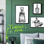 Tequila Medicina Mexicana Art Print Potion & Poison Bottles Art Print