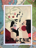 The Gin Genie Giclée Art Print Boozehound Art Print