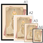The High Priestess Framed Print Tarot Cats Framed Print