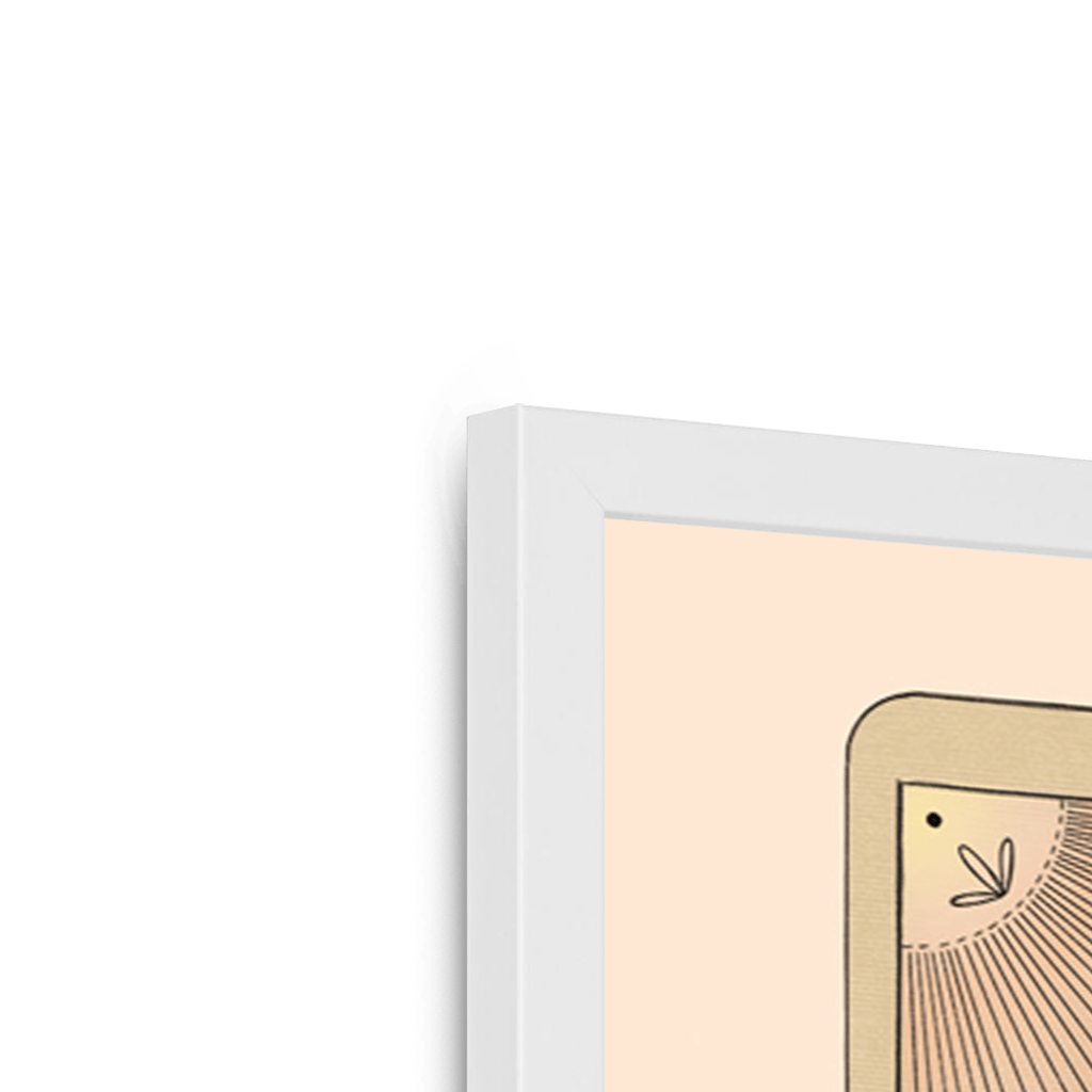 The High Priestess Framed Print Tarot Cats Framed Print