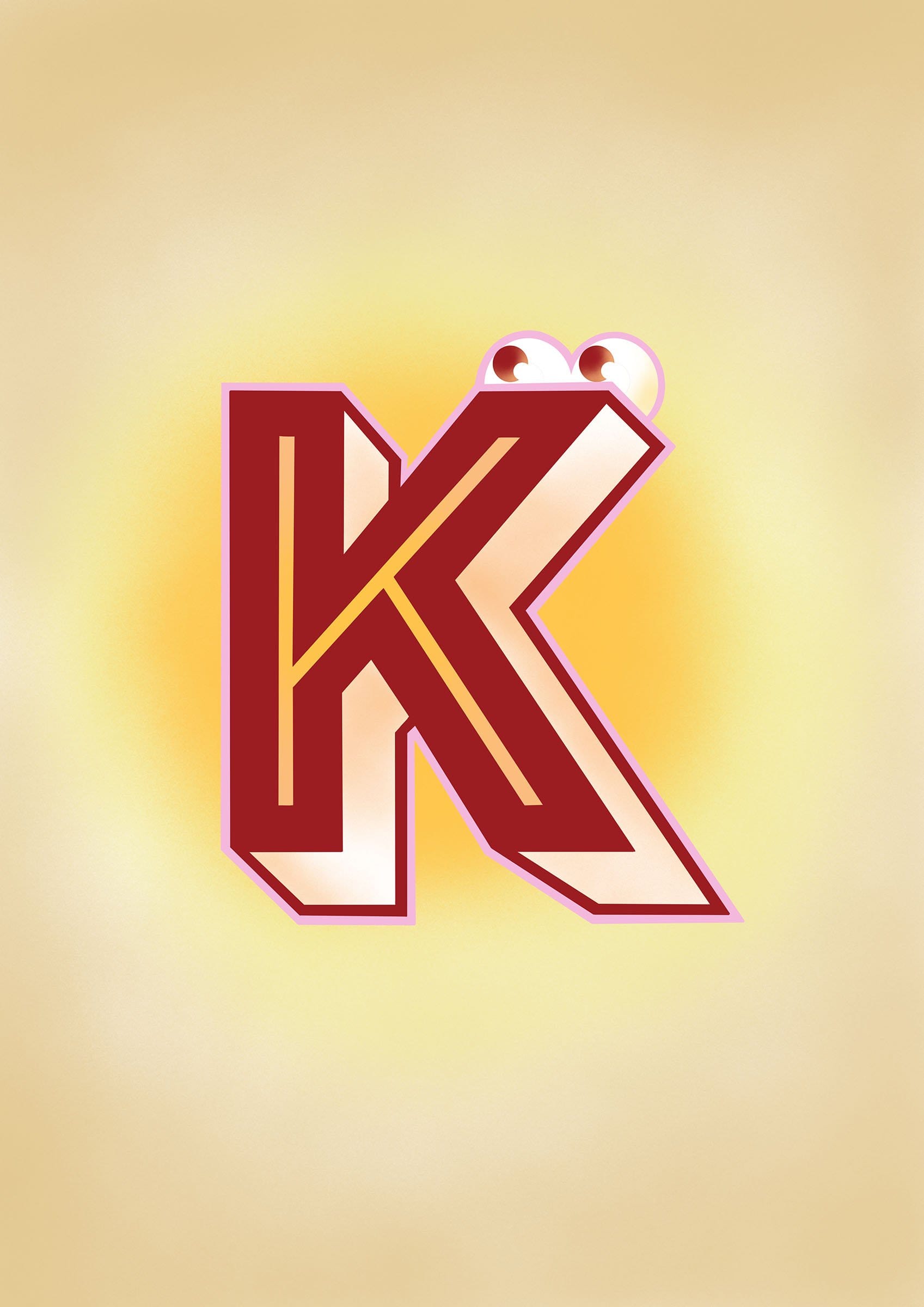 The Jolly Type K Matte Art Print The Jolly Type Art Print