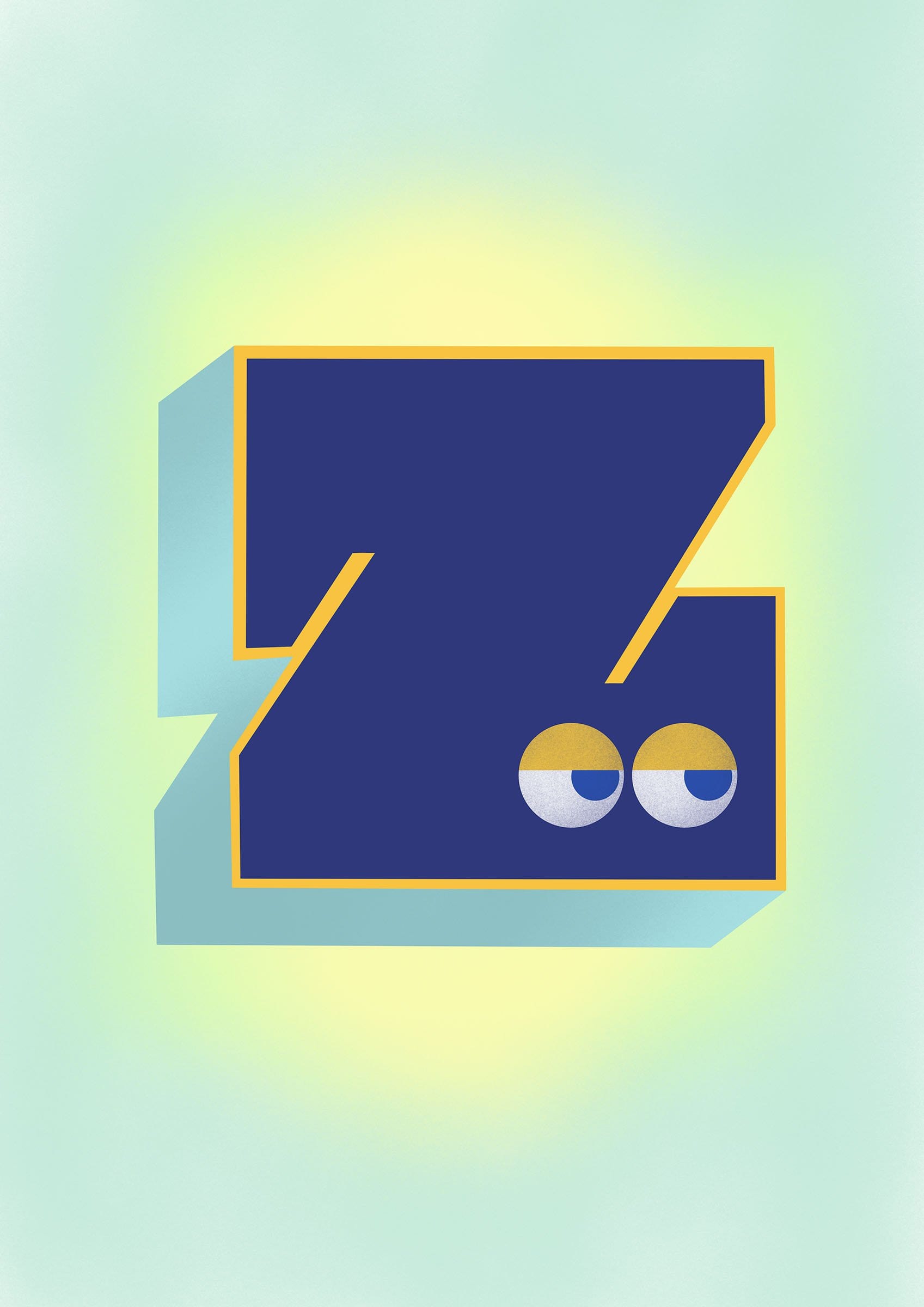 The Jolly Type Z Matte Art Print The Jolly Type Art Print