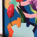 Through The Tulips - Red & Purple Giclée Art Print Through The Tulips Art Print