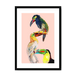 Tower Of Toucans Framed Print The Gathering A3 (297 X 420 mm) / Black / White Mount Framed Print