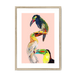 Tower Of Toucans Framed Print The Gathering A3 (297 X 420 mm) / Natural / White Mount Framed Print