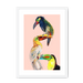 Tower Of Toucans Framed Print The Gathering A3 (297 X 420 mm) / White / White Mount Framed Print