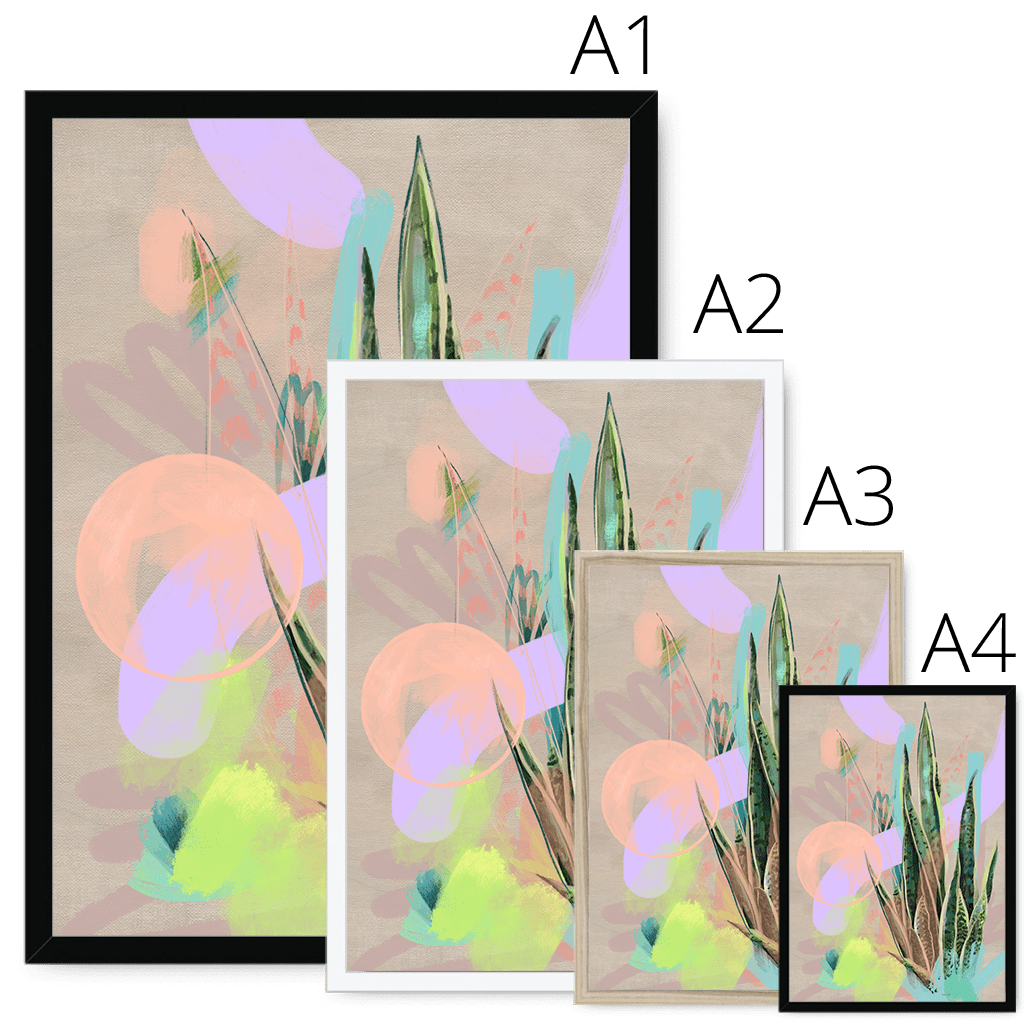 Tropic Pop Framed Print Heat Flares Framed Print