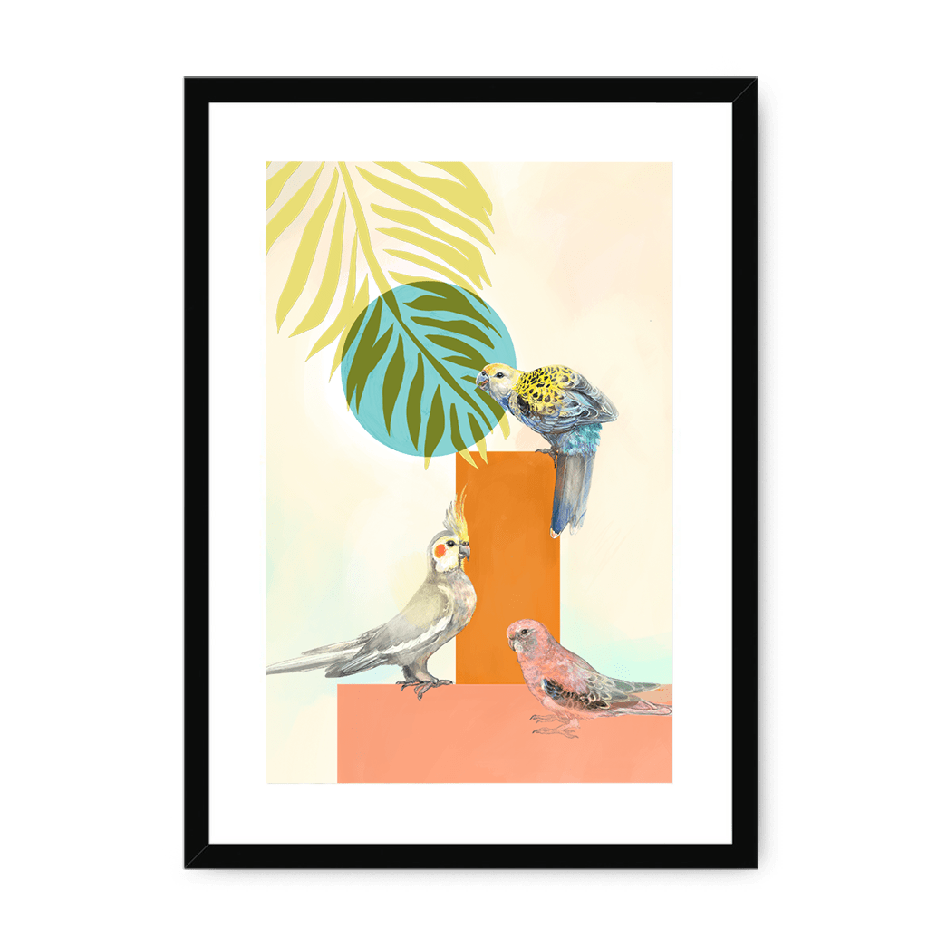 Tropical Pals Framed Print The Gathering A3 (297 X 420 mm) / Black / White Mount Framed Print