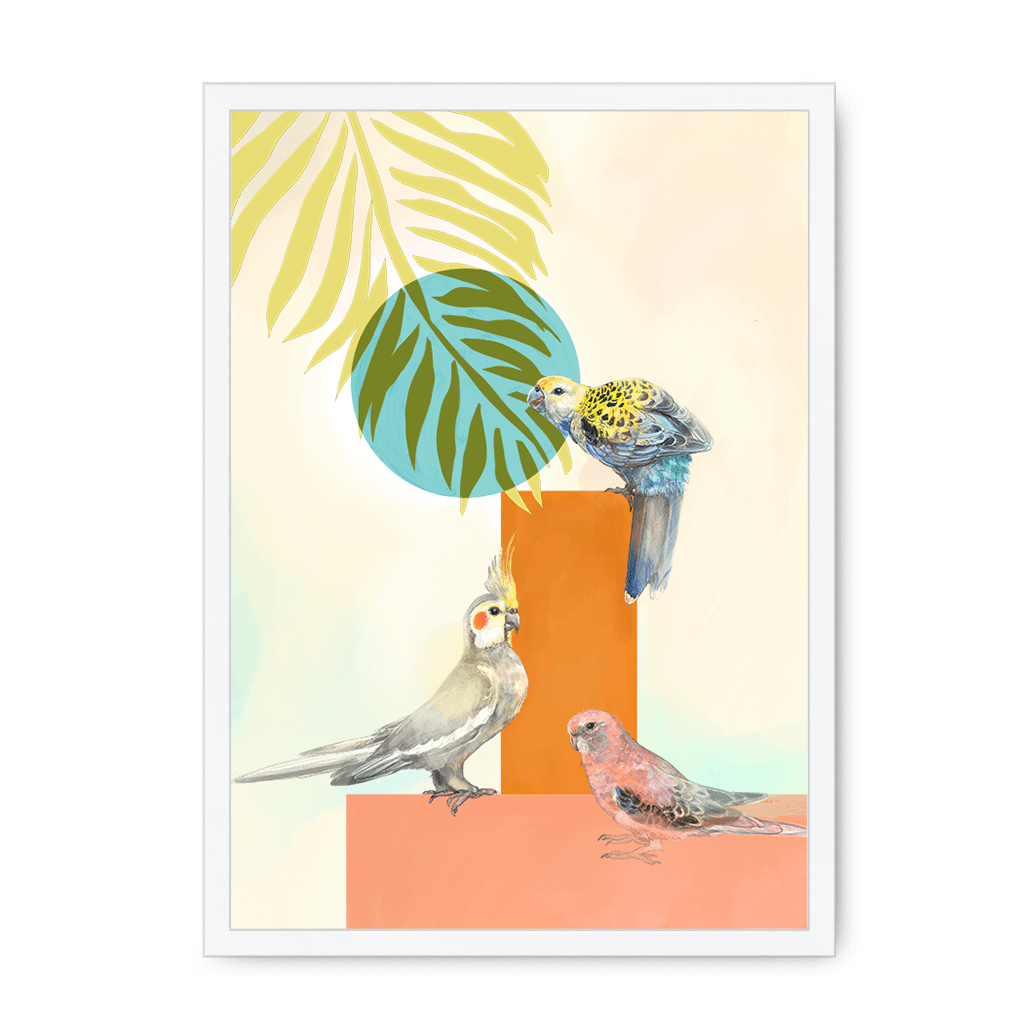 Tropical Pals Framed Print The Gathering A3 (297 X 420 mm) / White / No Mount (All Art) Framed Print