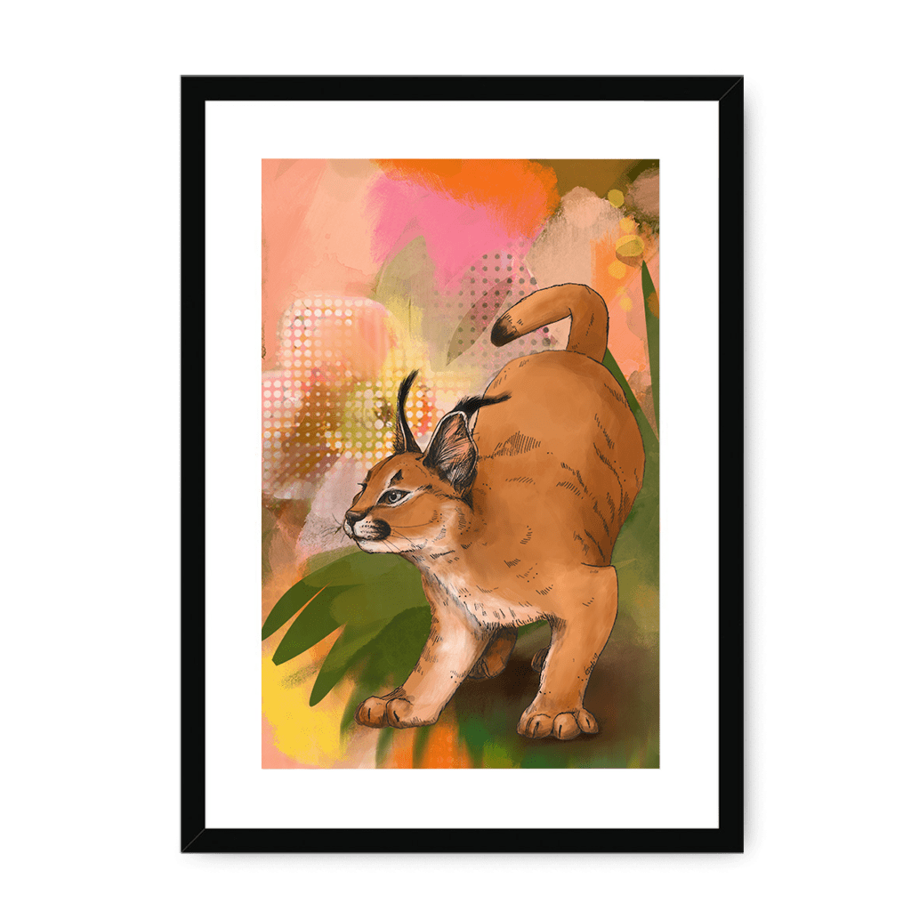 Tufted Whimsy Framed Print Pawky Paws A3 (297 X 420 mm) / Black / White Mount Framed Print