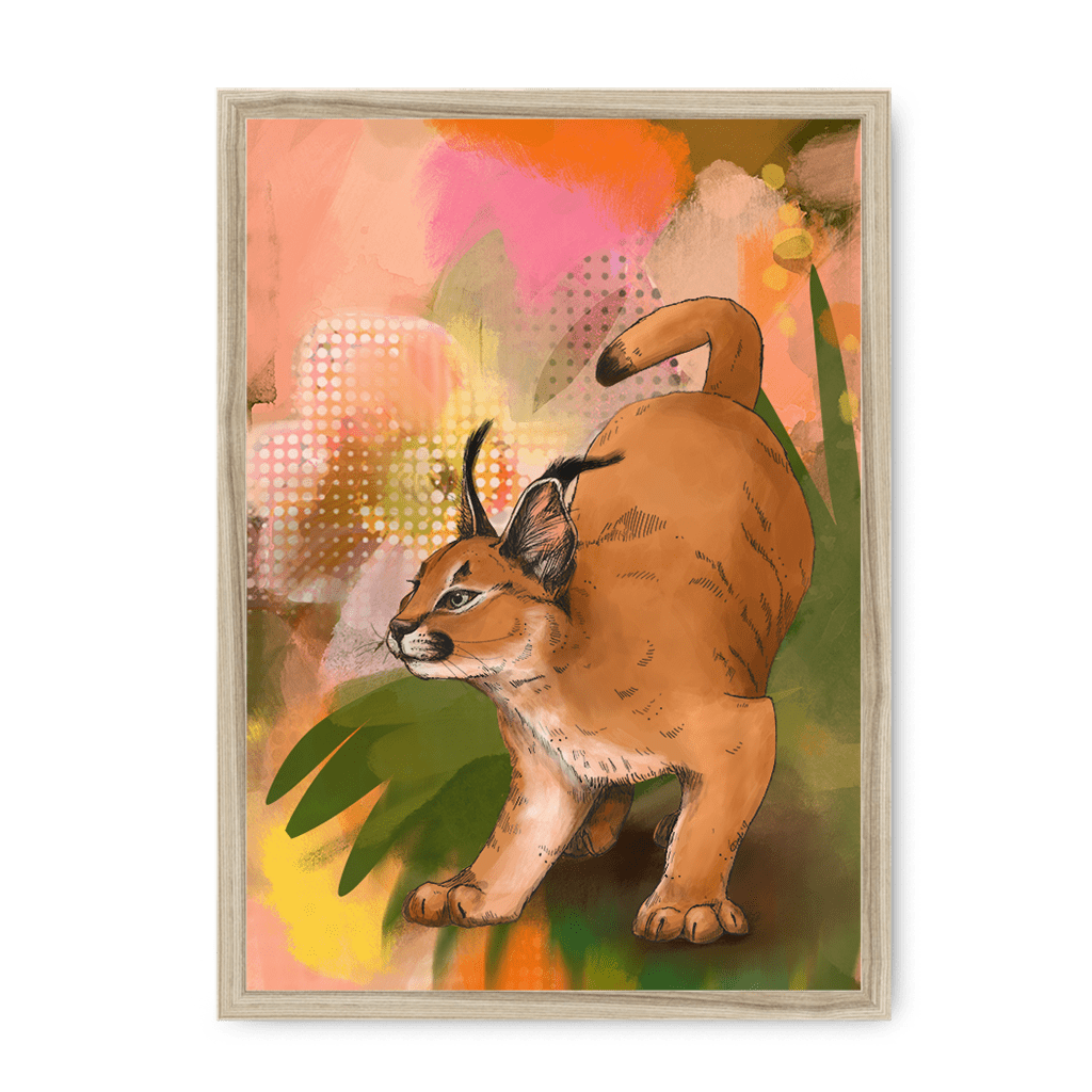Tufted Whimsy Framed Print Pawky Paws A3 (297 X 420 mm) / Natural / No Mount (All Art) Framed Print