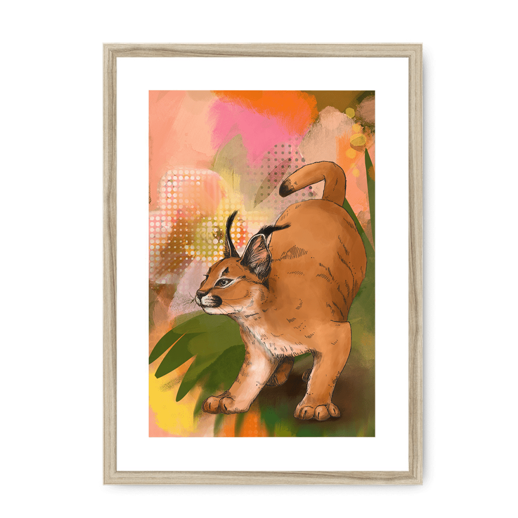 Tufted Whimsy Framed Print Pawky Paws A3 (297 X 420 mm) / Natural / White Mount Framed Print