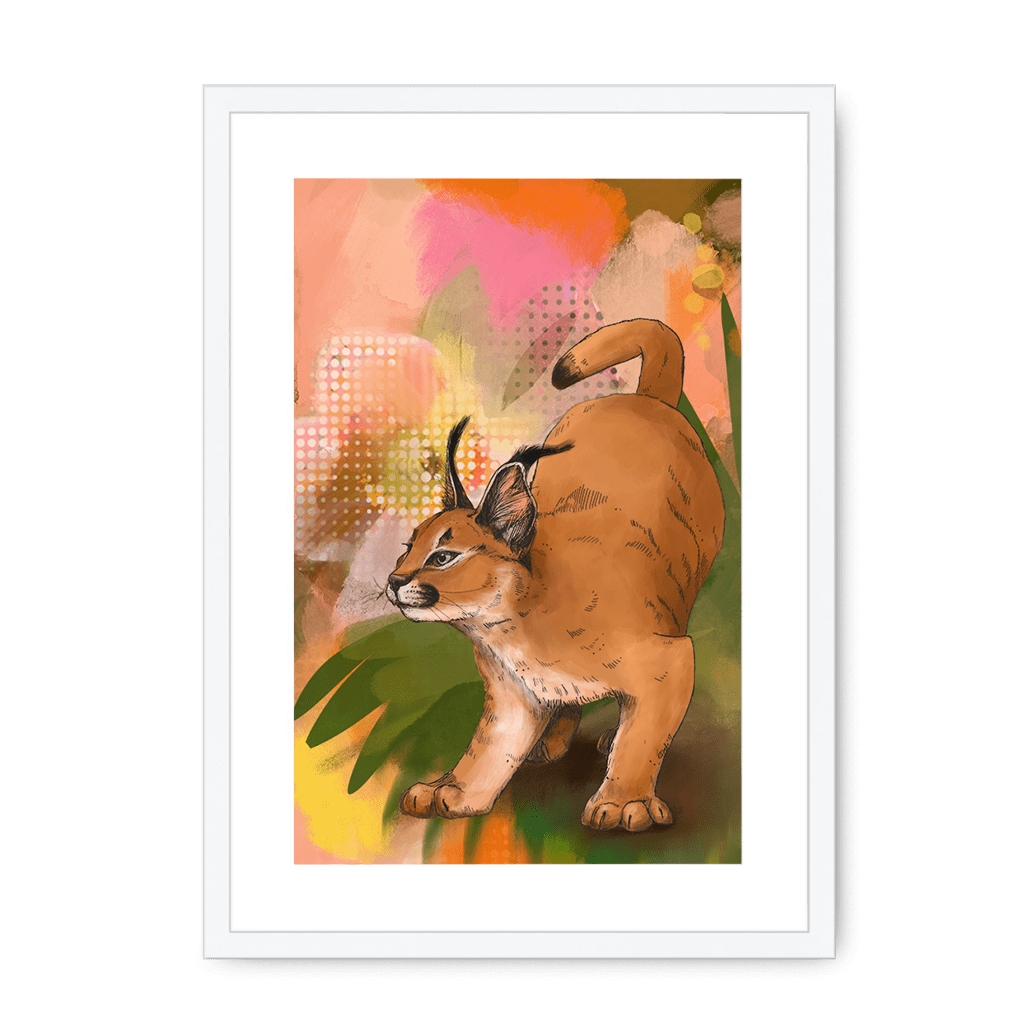 Tufted Whimsy Framed Print Pawky Paws A3 (297 X 420 mm) / White / White Mount Framed Print