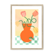 Tulips In Orange Framed Print Happy Stems A3 (297 X 420 mm) / Natural / White Mount Framed Print