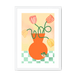 Tulips In Orange Framed Print Happy Stems A3 (297 X 420 mm) / White / White Mount Framed Print