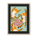 Tumultuous Tigers Framed Print Food Fur & Feathers A3 (297 X 420 mm) / Natural / Black Mount Framed Print