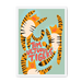 Tumultuous Tigers Framed Print Food Fur & Feathers A3 (297 X 420 mm) / White / No Mount (All Art) Framed Print
