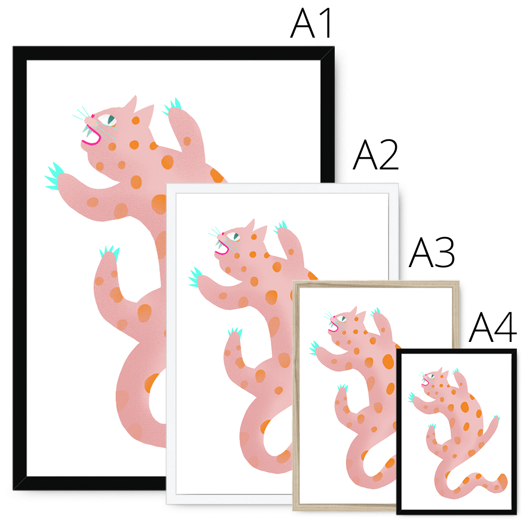 Up The Walls Framed Print 4 Cats Of The Quarantine Framed Print