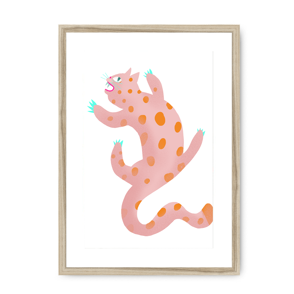 Up The Walls Framed Print 4 Cats Of The Quarantine A3 (297 X 420 mm) / Natural / White Mount Framed Print