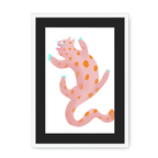 Up The Walls Framed Print 4 Cats Of The Quarantine A3 (297 X 420 mm) / White / Black Mount Framed Print