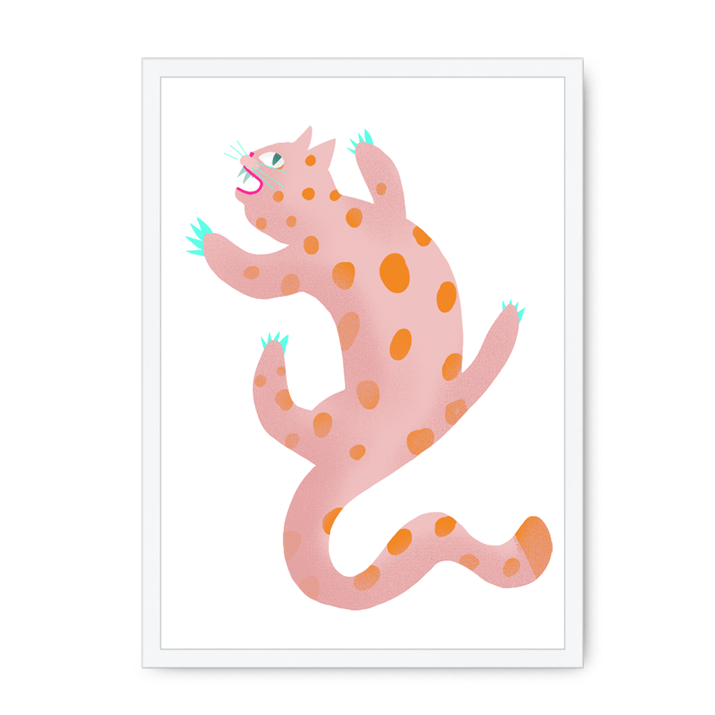 Up The Walls Framed Print 4 Cats Of The Quarantine A3 (297 X 420 mm) / White / No Mount (All Art) Framed Print