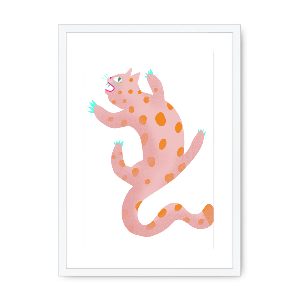 Up The Walls Framed Print 4 Cats Of The Quarantine A3 (297 X 420 mm) / White / White Mount Framed Print