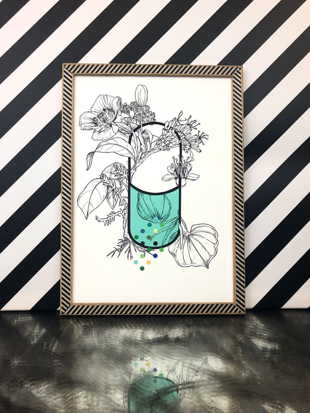 Uppers & Downers Matte Art Print Pillustrations Art Print